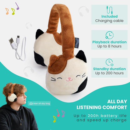 Tura Squishmallows - Plush Bluetooth Headphones - Cameron (608072)