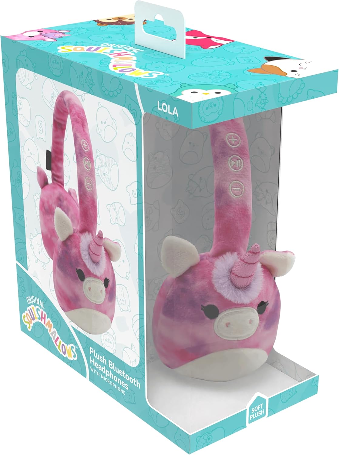 Squishmallows plush Bluetooth headphone - Lola