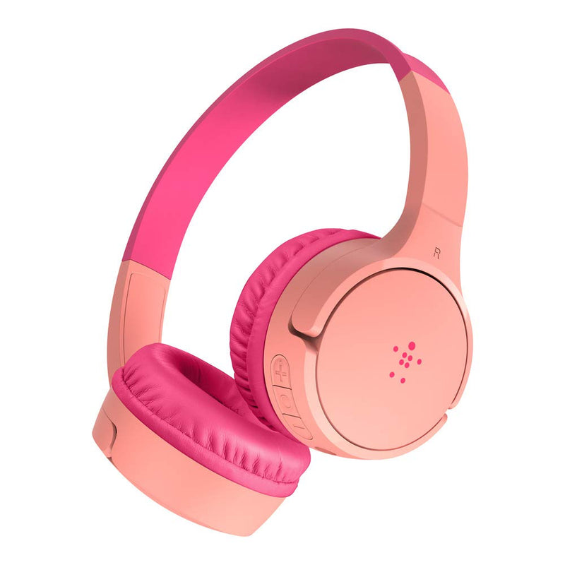 Belkin SoundForm Mini Kids Wireless Headphones with Built in Microphone, On Ear Headsets Girls and Boys For Online Learning, School, Travel Compatible with iPhones, iPads, Galaxy and more