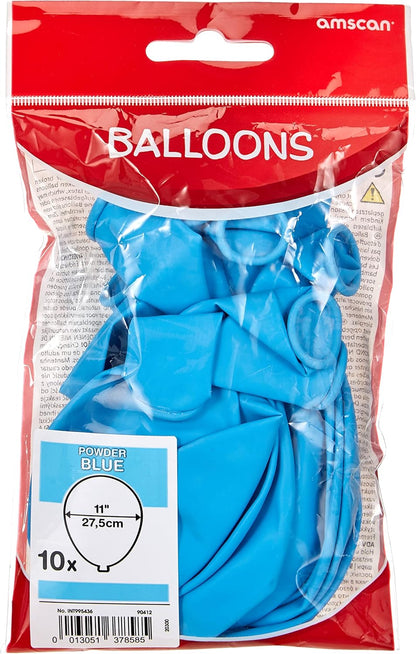 Amscan: Balloon Pk10 27.5Cm:Mid Blue
