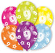 Amscan All Round Printed Age 9, 6 Latex Balloons 27.5cm, Rubber, (EU) 9 (EU