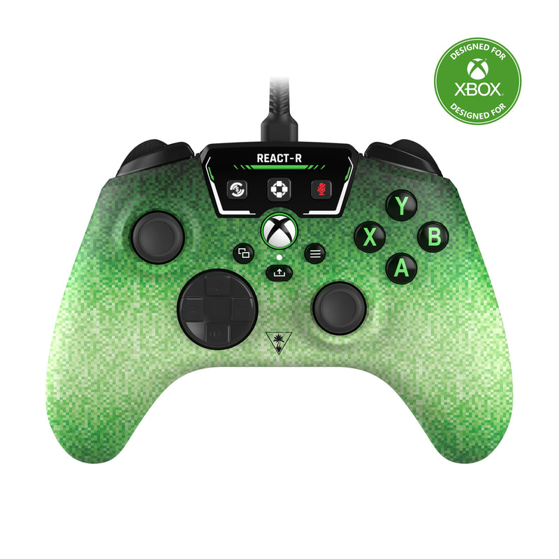 Turtle Beach React-R Pixel Controller di Gioco Cablato con Controlli Audio, Pulsanti Mappabili e Impugnature Testurizzate per Xbox Series X|S, Xbox One e PC