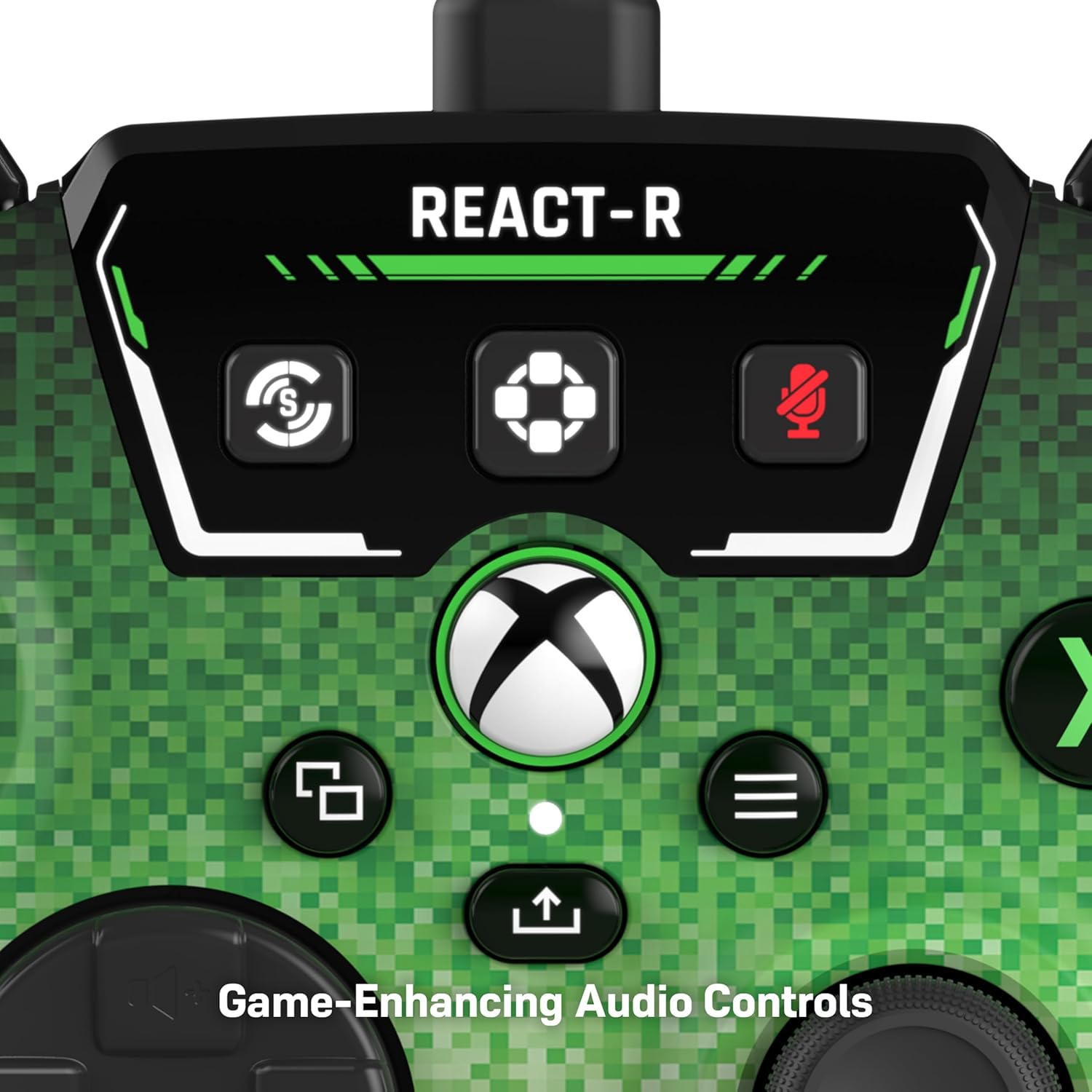 Turtle Beach React-R Pixel Controller di Gioco Cablato con Controlli Audio, Pulsanti Mappabili e Impugnature Testurizzate per Xbox Series X|S, Xbox One e PC