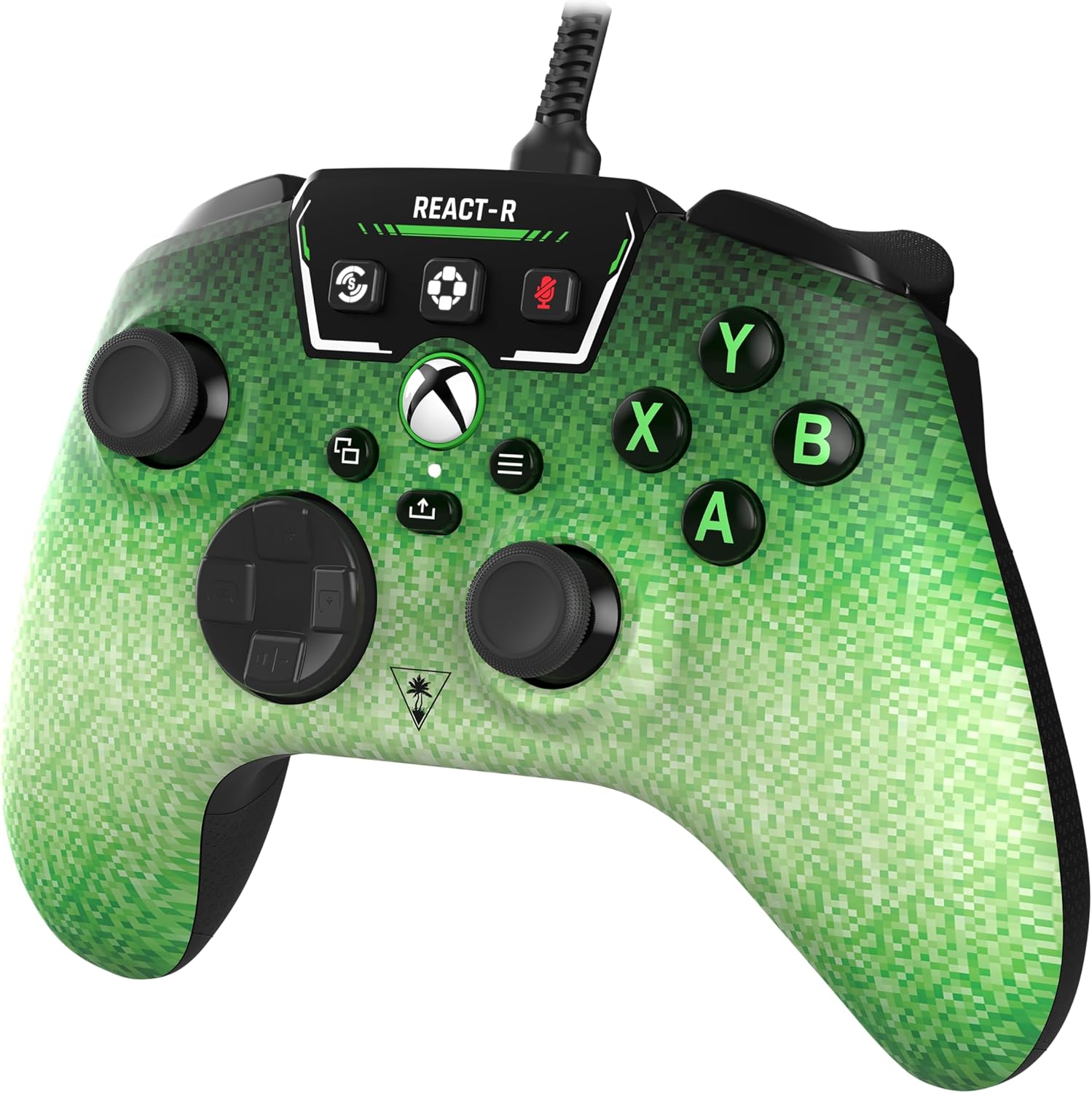 Turtle Beach React-R Pixel Controller di Gioco Cablato con Controlli Audio, Pulsanti Mappabili e Impugnature Testurizzate per Xbox Series X|S, Xbox One e PC