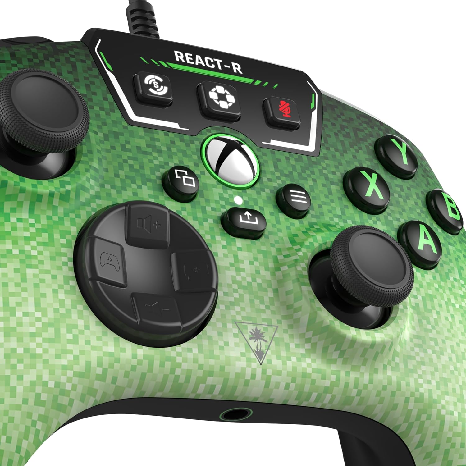 Turtle Beach React-R Pixel Controller di Gioco Cablato con Controlli Audio, Pulsanti Mappabili e Impugnature Testurizzate per Xbox Series X|S, Xbox One e PC
