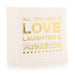 `Shruti: All You Need Is Love, Laughter & Prosecco, Napkins Pk20, 25Cm (Tovaglioli)`