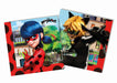 Procos 10133980 20047 Paper Napkins 33x33cm CF20 Miraculous Ladybug, Taglia Unica