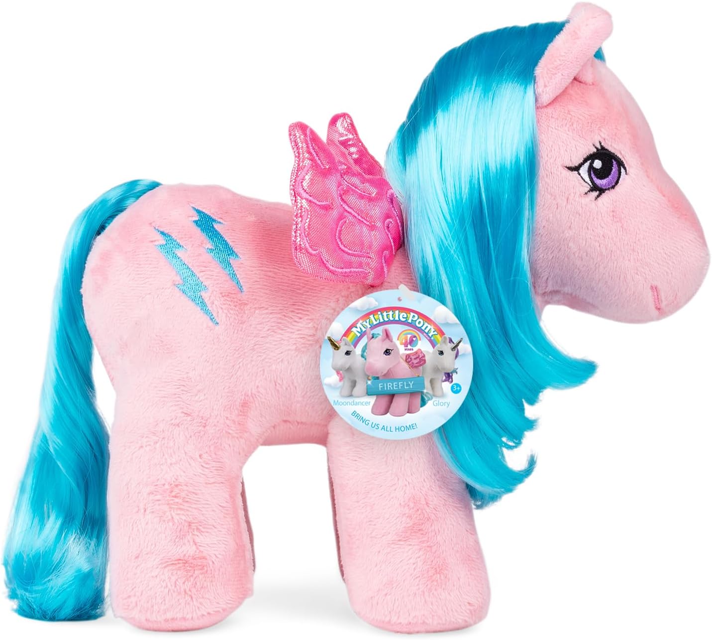 My Little Pony 35331 40th Anniversary Plush Firefly & 35333 40th Anniversary Plush Glory