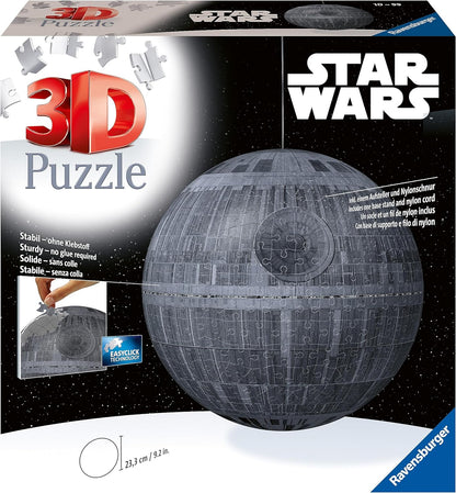 Ravensburger Star Wars Death Star 3D Jigsaw Puzzle for Kids Age 10 Years Up - 540 Pieces - No Glue Required - Easter Gifts for Adults