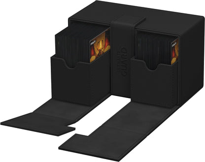 Ultimate Guard UGD011234 Twin Flip`n`Tray 160+ XenoSkin Monocolor Negro caja para tarjetas