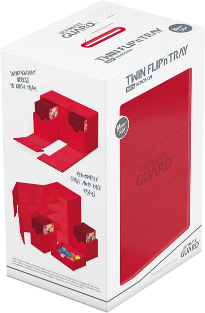 Ultimate Guard Twin Flip`n`Tray 160+ Monocolor Red