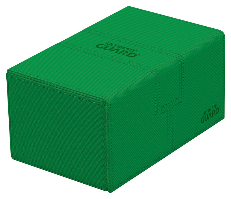 Ultimate Guard UGD011238 Twin Flip'n`Tray 160+ XenoSkin Monocolour Green Card Box