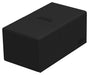 Ultimate Guard Flip 'n' Tray 200+, Deck Case for 200 Double-Sleeved TCG Cards + Dice Tray, Black, Independent Magnetic Closure & Microfiber Lining
