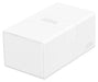 Ultimate Guard Flip 'n' Tray 200+, Deck Case for 200 Double-Sleeved TCG Cards + Dice Tray, White, Independent Magnetic Closure & Microfiber Lining
