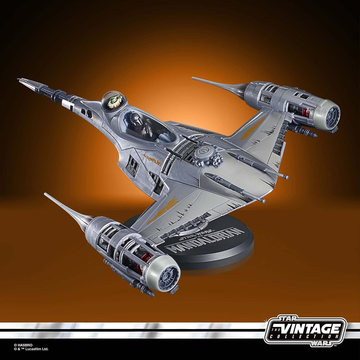 Star Wars The Vintage Collection, N-1 Starfighter du Mandalorien, véhicule et Figurines The Mandalorian, échelle de 9,5 cm