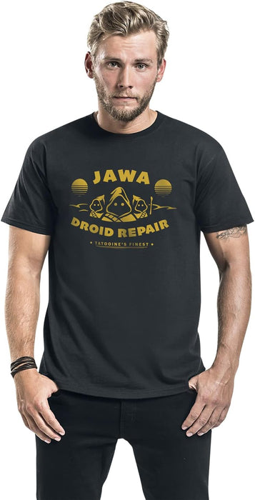 Star Wars Jawa Droid Repair Men's T-Shirt Black Fan Merch, Films, Sustainability