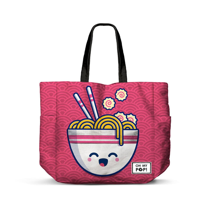 Oh My Pop! Yaki-Horizontal FAN Shopping Bag, Pink