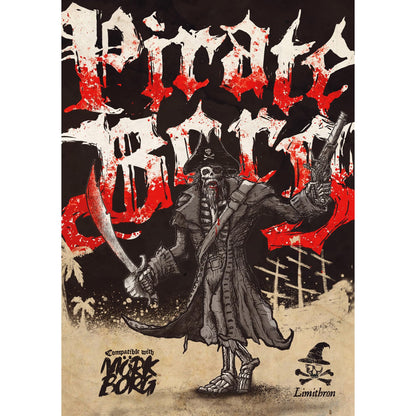 Pirate Borg Core Rulebook (Fantasy RPG, Digest-Sized Hardback