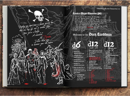 Pirate Borg Core Rulebook (Fantasy RPG, Digest-Sized Hardback
