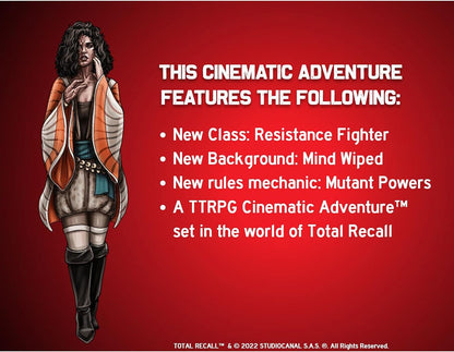 Evil Genius Games Cinematic Adventure: Total Recall -Expansion RPG Book for Use with The Everyday Heroes Core Rulebook, d20 5e Compatible