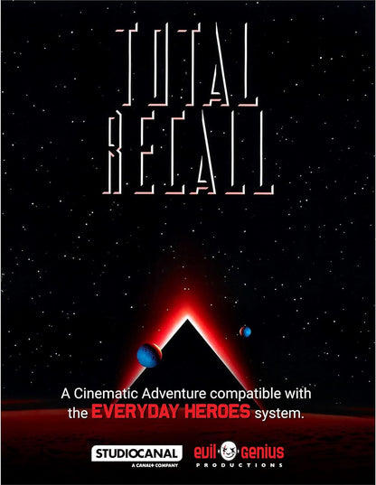 Evil Genius Games Cinematic Adventure: Total Recall -Expansion RPG Book for Use with The Everyday Heroes Core Rulebook, d20 5e Compatible