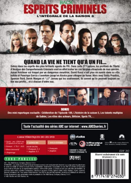 Coffret esprits criminels, saison 5