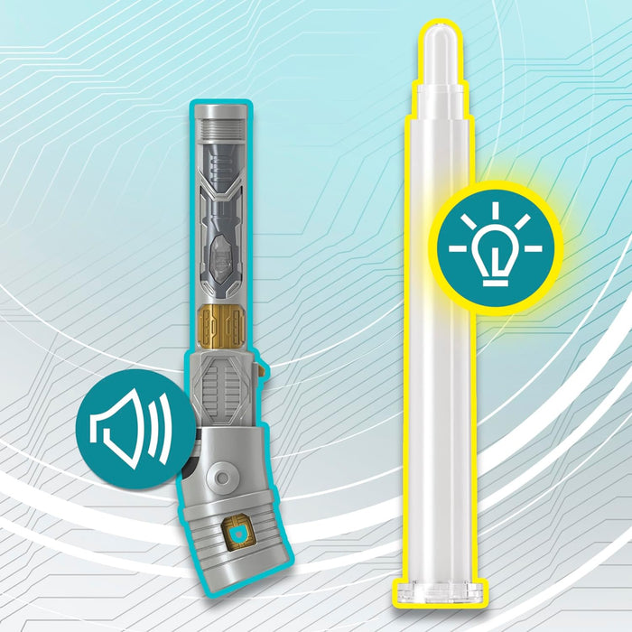STAR WARS Lightsaber Forge Ahsoka Tano Electronic Extendable Lightsaber, Customizable Roleplay Toy (F7426) for Kids Ages 4 and Up