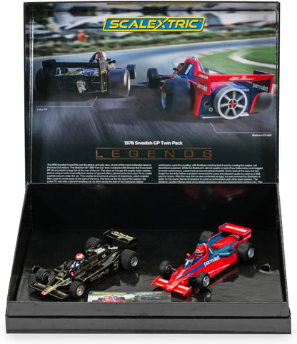 Scalextric C4392A Legends 1978 Swedish Grand Prix Twin Pack Limited Edition 1:32 Scale car for Race Track