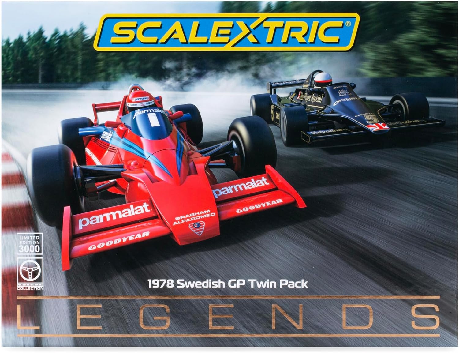 Scalextric C4392A Legends 1978 Swedish Grand Prix Twin Pack Limited Edition 1:32 Scale car for Race Track