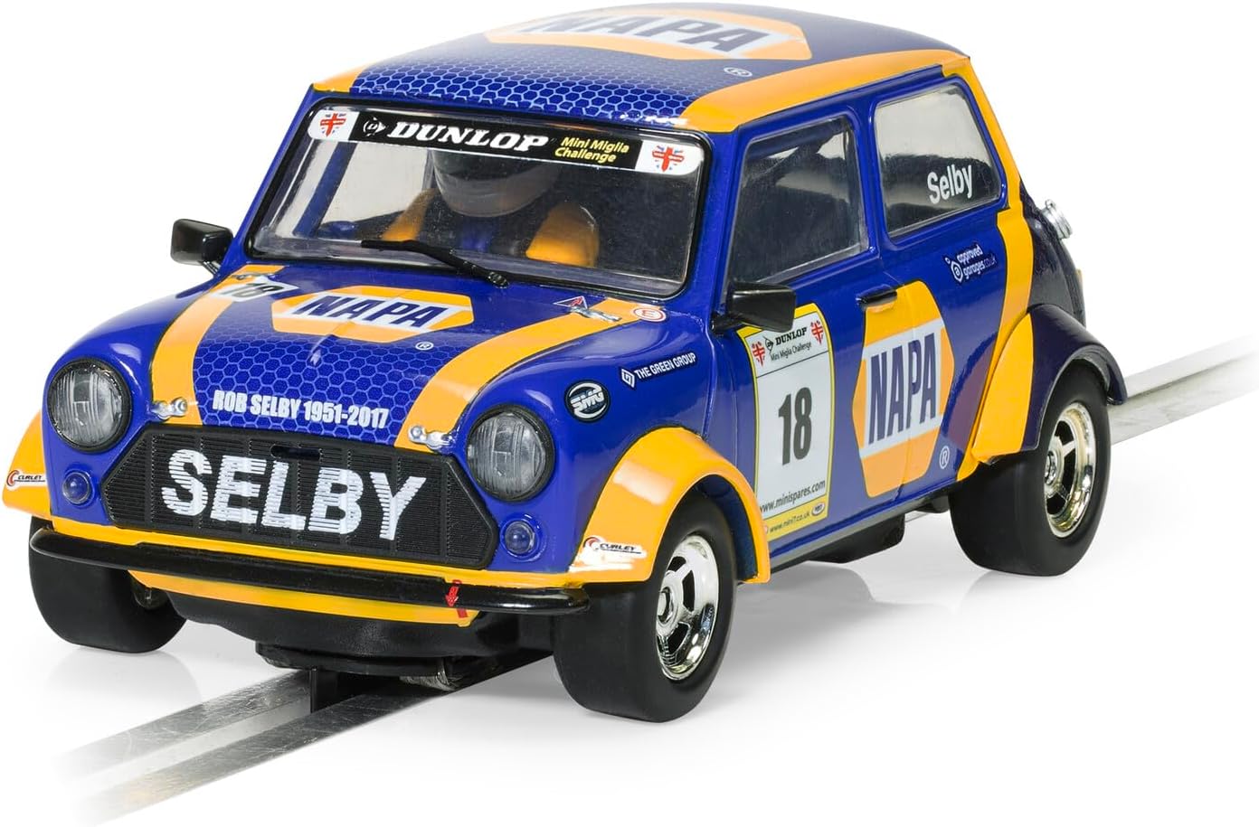 Scalextric C4414 Mini Miglia-NAPA-Lewis Selby 2021 1:32 Scale car for Race Track