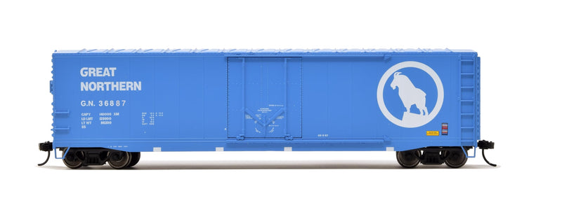 Rivarossi Great Northern Railroad Box Car avec bouchon de porte numéro de course #36887 HO Scale Train Matériel roulant HR6634D
