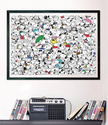 Clementoni 39804 Impossible Peanuts 1000 Pieces, Jigsaw Adults, Comic Puzzle, Difficult-Made in Italy