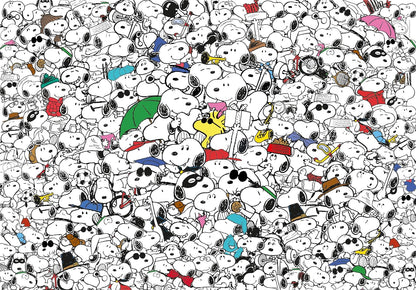 Clementoni 39804 Impossible Peanuts 1000 Pieces, Jigsaw Adults, Comic Puzzle, Difficult-Made in Italy