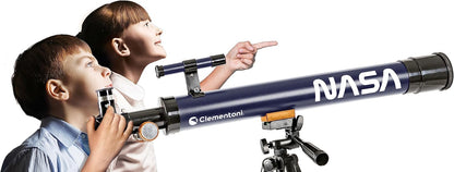 Clementoni- Science & Play Lab: NASA Telescope, Kids Astronomy Telescope, Up to 300x Magnification, Educational Space Explorer Toy for Kids (8+ Years