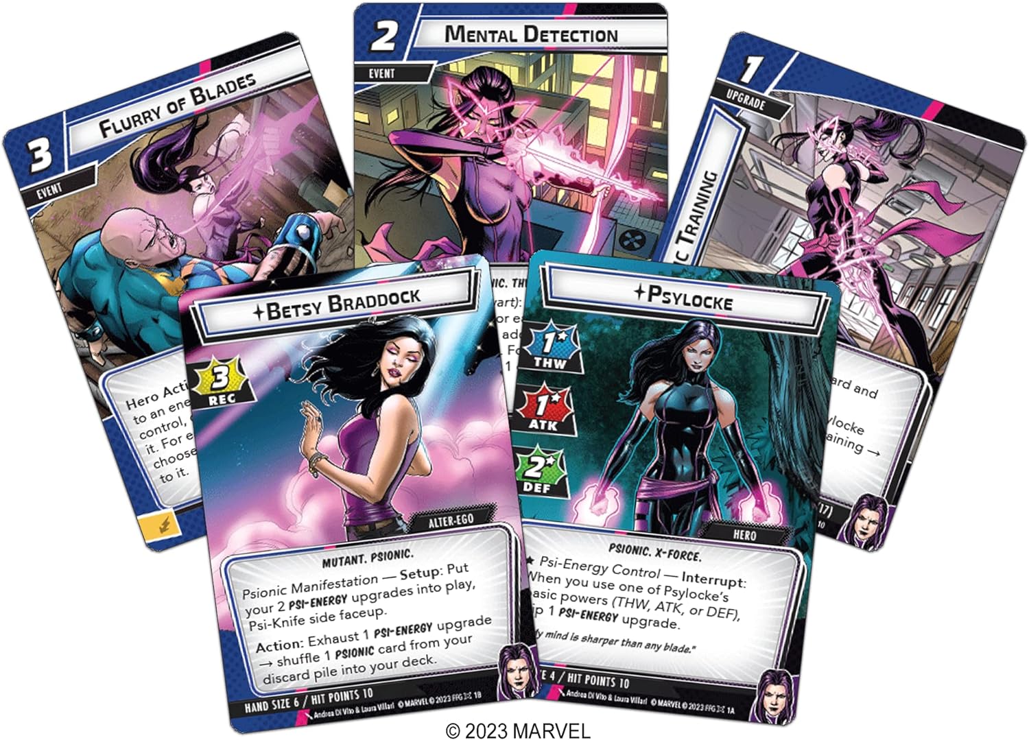 Fantasy Flight Games | Marvel Champions: Psylocke Hero Pack | Miniatures Card Game | Ages 14+ | 1-4 Players | 30 Minutes Playing Time