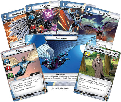 Fantasy Flight Games | Marvel Champions: Angel Hero Pack | Miniatures Card Game | Ages 14+ | 1-4 Players | 30 Minutes Playing Time