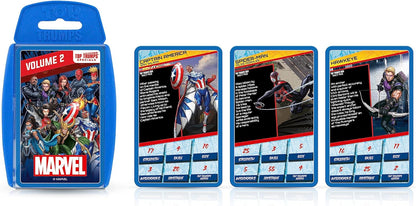 Top Trumps Specials Marvel Universe 2 Card Game, Play with Sam Wilson as Captain America, Miles Morales, Black Widow and Hawkeye, educational gift for ages 8 plus