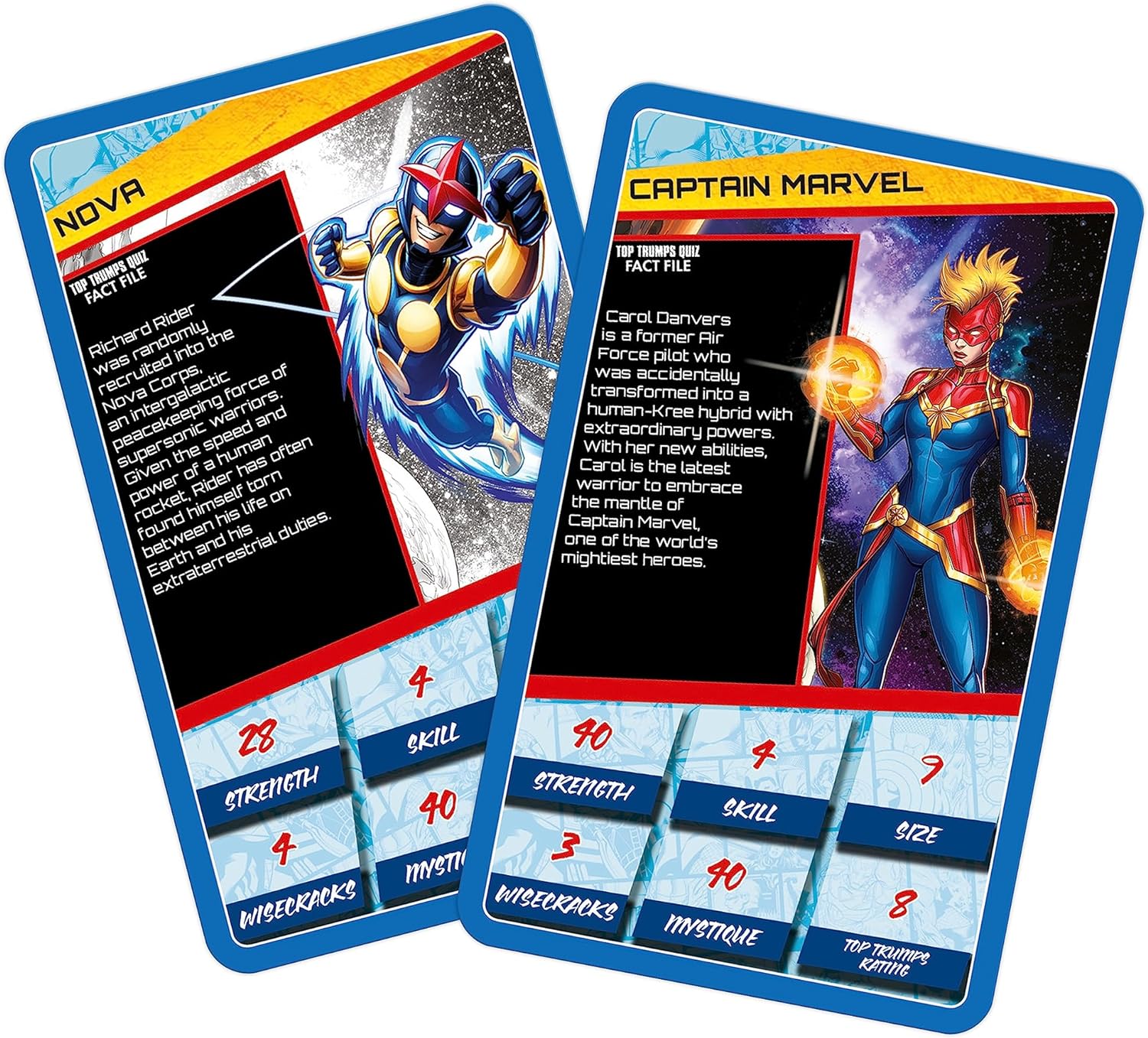 Top Trumps Specials Marvel Universe 2 Card Game, Play with Sam Wilson as Captain America, Miles Morales, Black Widow and Hawkeye, educational gift for ages 8 plus