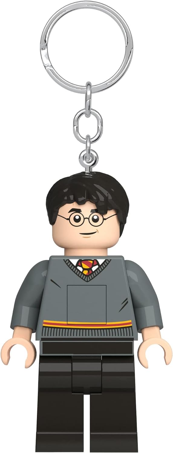 LEGO Harry Potter Keychain Light - Harry Potter - 3 Inch Tall Figure (KE201), Grey, S