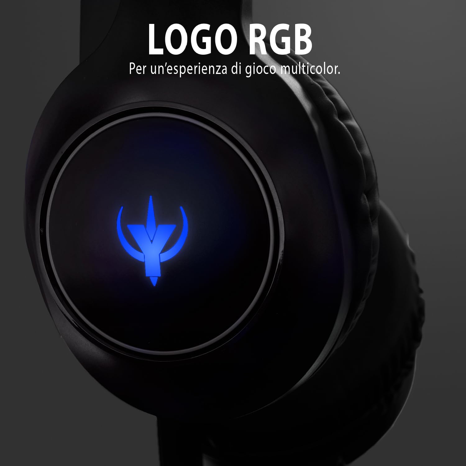 SPYCO Impulse HE-121, Gaming Headset, 2 Inch Driver Audio, 0.13 Inch Jack Audio USB, Omnidirectional Microphone, RGB Logo, Lightweight, for PC/Mac/Xbox One/PS4/Nintendo ‎Switch