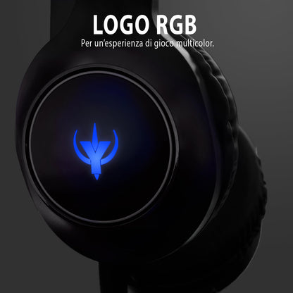SPYCO Impulse HE-121, Gaming Headset, 2 Inch Driver Audio, 0.13 Inch Jack Audio USB, Omnidirectional Microphone, RGB Logo, Lightweight, for PC/Mac/Xbox One/PS4/Nintendo ‎Switch