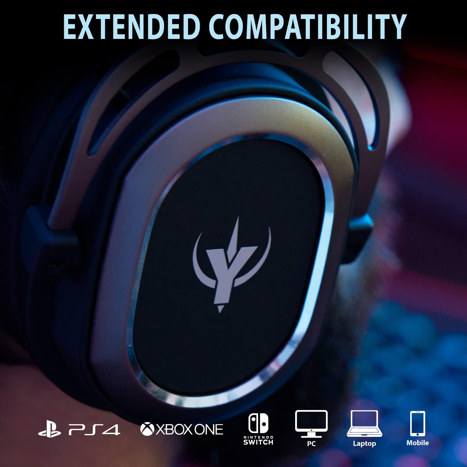 SPYCO Impulse HE-122, Gaming Headset, Controller Audio 7.1, 2 Inch Driver Audio, 0.13 Inch Analog Jack, Omnidirectional Microphone, Lightweight, Foldable, PC/Mac/Xbox One/PS4/Nintendo ‎Switch