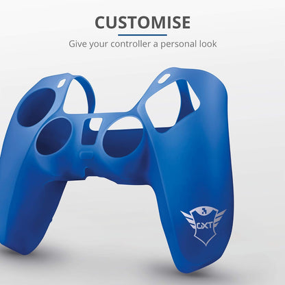 Trust Gaming GXT 748 PS5 Controller Skin, Anti-slip Silicone Cover Case for DualSense Controller PlayStation 5 - Blue