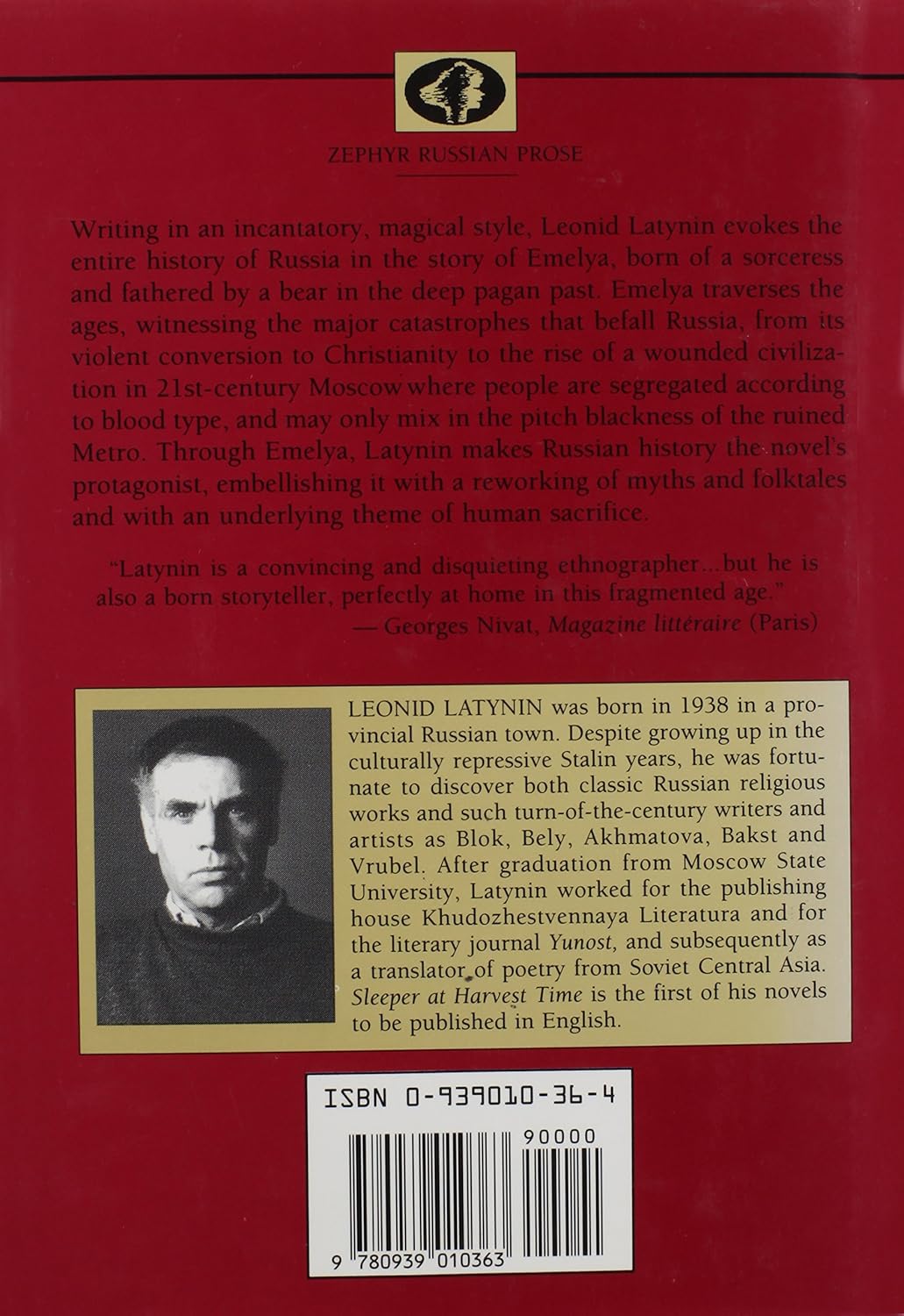 Sleeper at Harvest Time (Zephyr Russian Prose