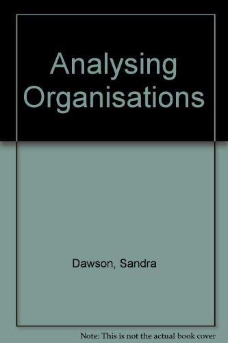 Analyzing Organizations