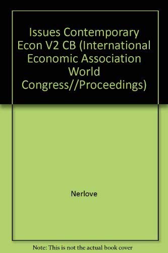 Issues in Contemporary Economics
