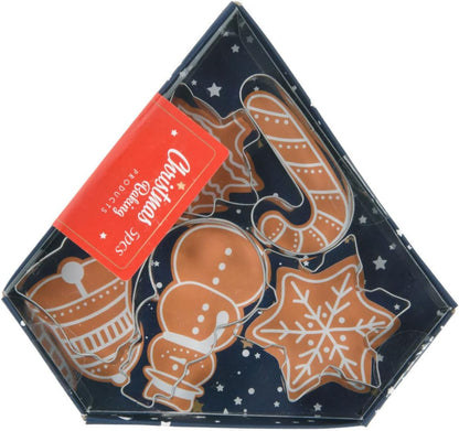 Richtige Form Set Weihnachten Edelstahl, 5dlg.