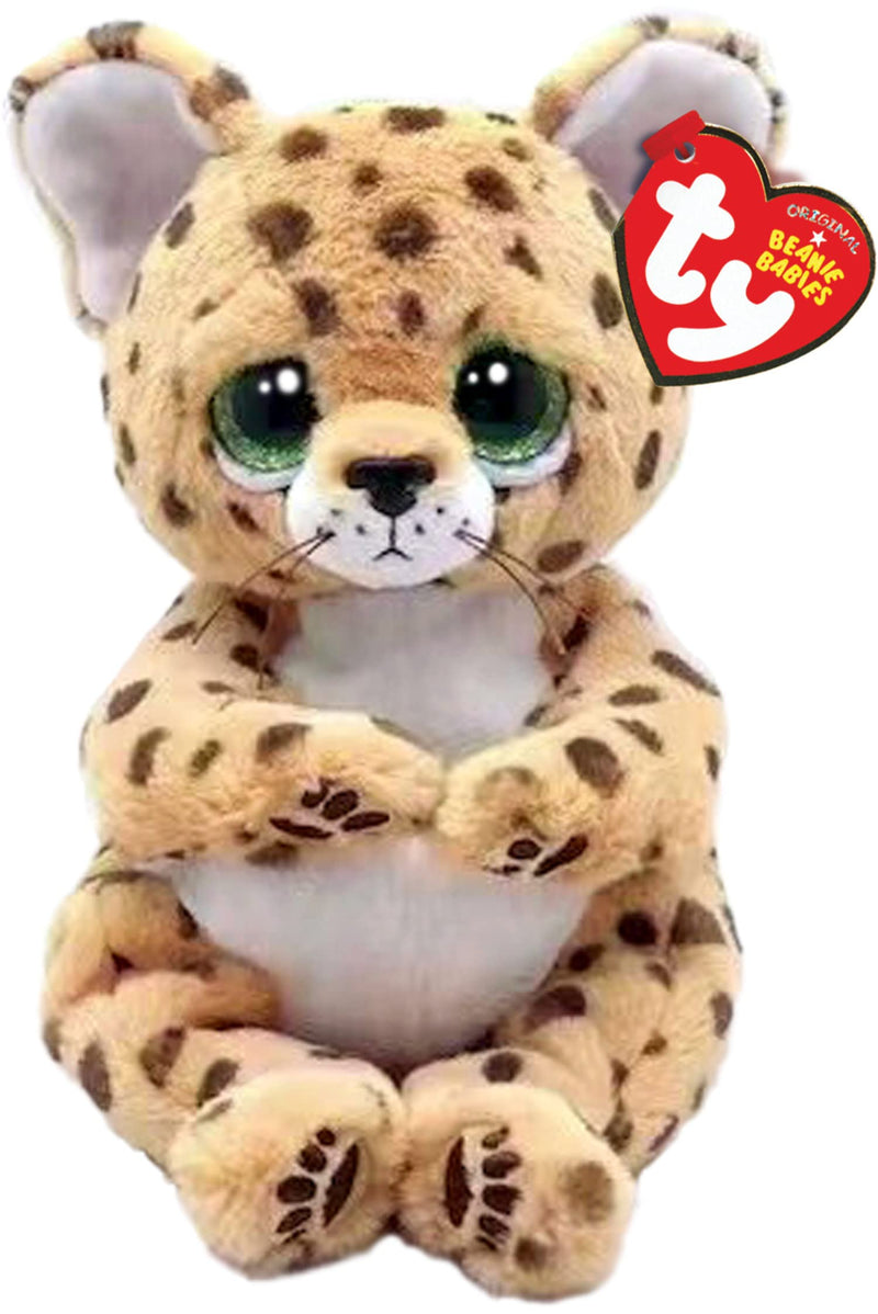 TY Lloyd Leopard Beanie Bellie Regular 6" | Beanie Baby Soft Plush Toy | Collectible Cuddly Stuffed Teddy