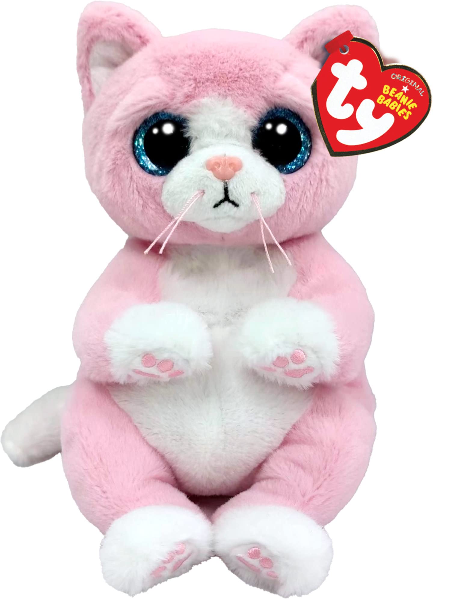 TY Lillibelle Cat Beanie Bellie Regular 6" | Beanie Baby Soft Plush Toy | Collectible Cuddly Stuffed Teddy