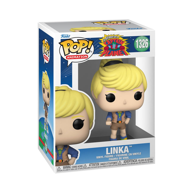 Funko POP! Animation: Captain Planet - Linka - Captain Planet and the Planeteers - Collectable Vinyl Figure - Gift Idea - Official Merchandise - Toys for Kids & Adults - TV Fans